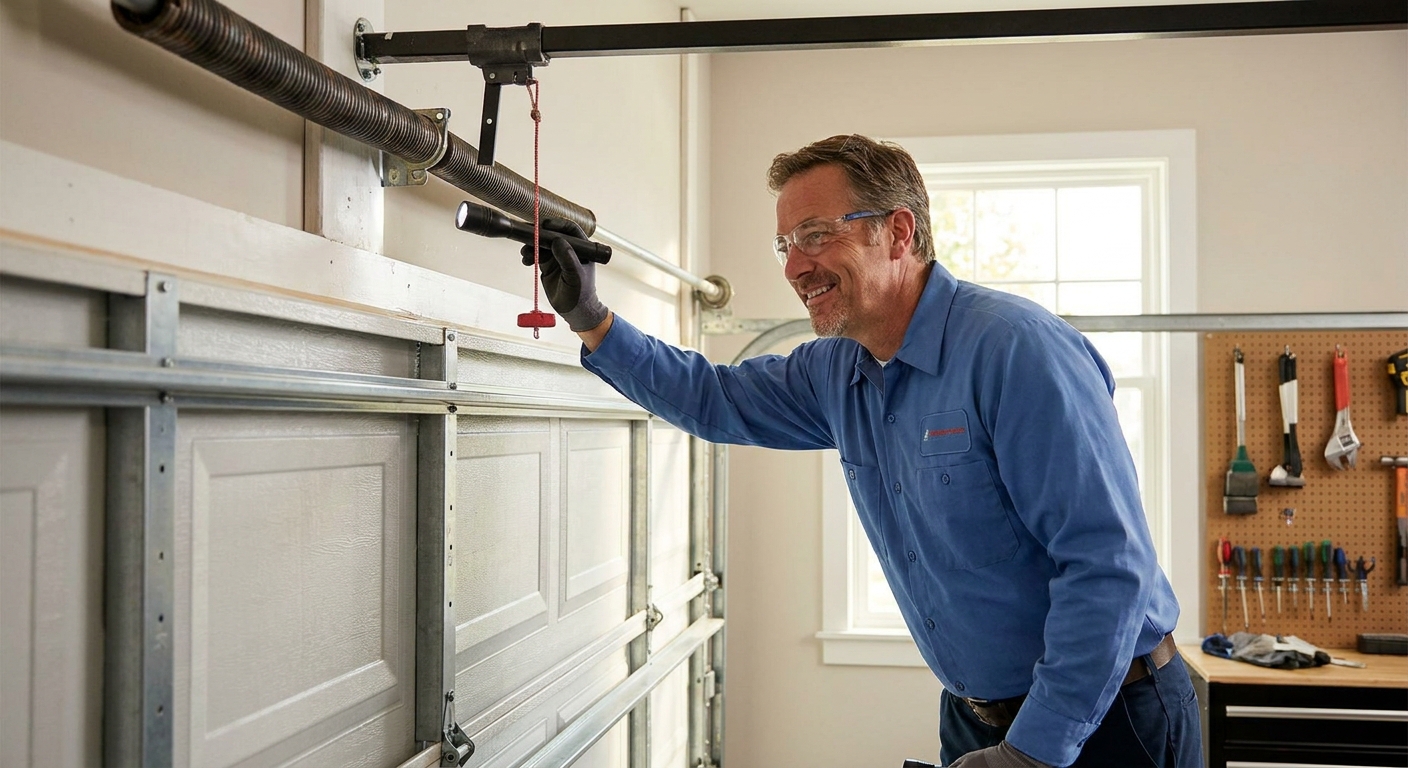 Garage door repair technician